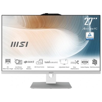 MSI AM272P-834ES i5-1235U 16GB 512 DOS 27" Blanco