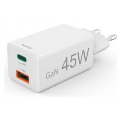 CARGADOR DE PARED HAMA 45W 1xUSB-C PD 1xUSB-A