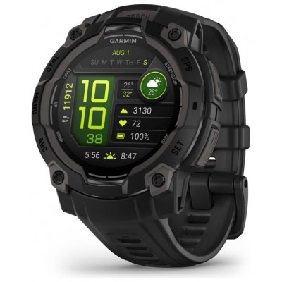SMARTWATCH GARMIN INSTINCT 3 45MM AMOLED NEGRO CORREA NEGRA