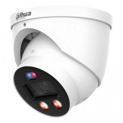 (DH-IPC-HDW3449HP-AS-PV-0280B-PRO) DAHUA CAMARA IP WIZCOLOR TURRET WIZSENSE SERIE 3 4MP CON INTELIGENCIA ARTIFICIAL, SOPORTA MICROSD 256GB, TIOC PRO ALARMA IN/OUT, ACUPICK, SMD 4.0, 12 VDC/POE, IP67, 2.8MM (Espera 4 dias)