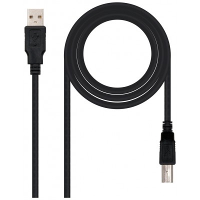 CABLE USB 2.0 IMPRESORA TIPO AM-BM NEGRO 3.0 M