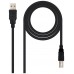 CABLE USB 2.0 IMPRESORA TIPO AM-BM NEGRO 3.0 M