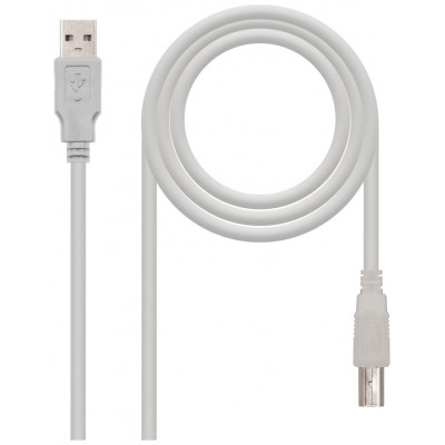 Nanocable - Cable USB 2.0 para impresora de 4,5m