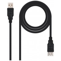 CABLE USB 2.0 TIPO AM-AH NEGRO 1.8 M NANOCABLE