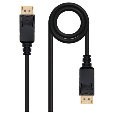 CABLE DISPLAYPORT DP/M-DP/M NEGRO 0.5 M NANOCABLE (Espera 4 dias)