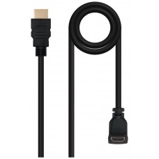 Nanocable - Cable HDMI acodado alta velocidad/hec