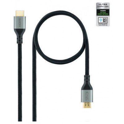 CABLE HDMI 2.1 CERTIFICADO ULTRA HS M-M NEGRO 1.5M