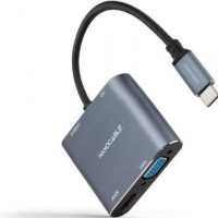 Nanocable Converosr USB-C a HDMI/VGA/USB3.0/PD-5SX Nanocable Converosr USB-C a HDMI/VGA/USB3.0/PD