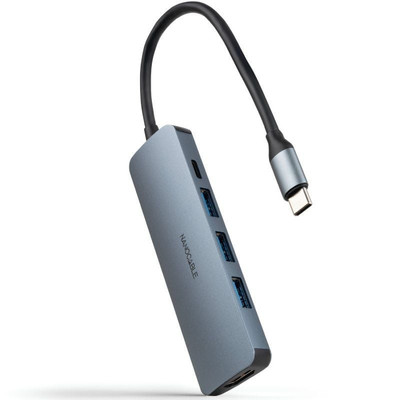 Nanocable Hub USB-C 3xUSB-A+HDMI+USB-C PD-SX3 Nanocable Hub USB-C 3xUSB-A+HDMI+USB-C PD