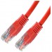 CABLE RED LATIGUILLO RJ45 CAT.5E UTP AWG24 ROJO 0.5 M