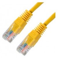 CABLE RED LATIGUILLO RJ45 CAT.5E UTP AWG24 AMARILLO