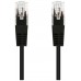 CABLE RED LATIGUILLO RJ45 CAT.6 UTP AWG24 NEGRO 30 CM