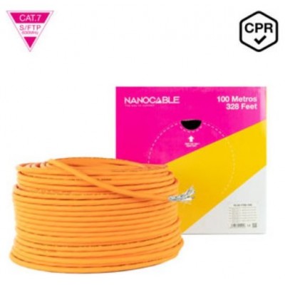 CABLE RED LSZH CAT.7 600MHZ SFTP PIMF AWG23 100 M