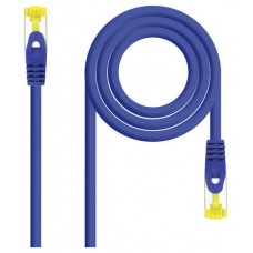 CABLE DE RED LATIGUILLO RJ45 SFTP CAT6A AWG26 0.5 M AZUL NANOCABLE (Espera 4 dias)