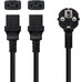 CABLE ALIMENTACION CEE7/M - 2XC13/H 3 M-SX23 CABLE ALIMENTACION CEE7/M - 2XC13/H 3 M