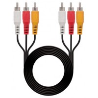 NANOCABLE CABLE AUDIO VIDEO, 3XRCA/M-3XRCA/M, 30 M (10.24.0830) (Espera 4 dias)-40SX NANOCABLE CABLE AUDIO VIDEO, 3XRCA/M-3XRCA/M, 30 M (10.24.0830) (Espera 4 dias)