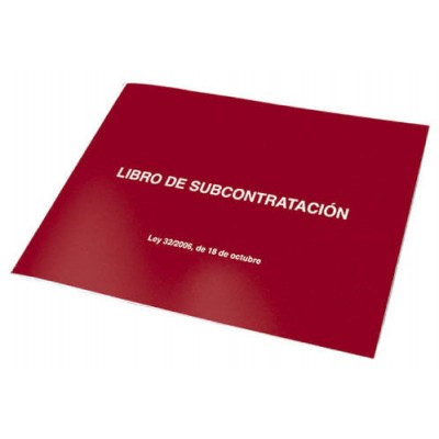 LIBRO DE SUBCONTRATACION CASTELLANO A4 APAISADO 10 HOJAS NUMERADAS DOHE 10011 (Espera 4 dias)