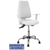 PIQUERAS Y CRESPO Silla Elche blanca asincro bali blanco brazos regulables ruedas de parque