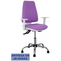 PIQUERAS Y CRESPO Silla Elche blanca asincro bali lila brazos regulables ruedas de parque