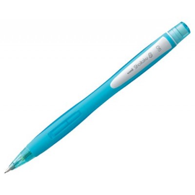 PORTAMINAS UNI SHALAKU 0,5MM AZUL CLARO CON GOMA UNI-BALL 105221000 (MIN12) (Espera 4 dias)