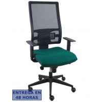 PIQUERAS Y CRESPO Silla Horna bali verde botella brazos regulables