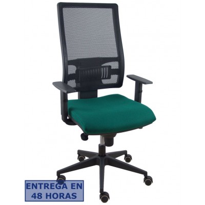 PIQUERAS Y CRESPO Silla Horna bali verde botella brazos regulables