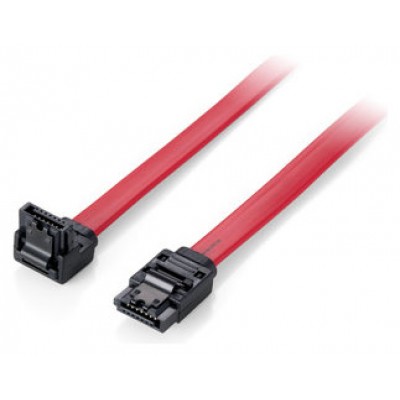 Cable Serial Ata Iii Equip Acodado 0.5m Con Clip