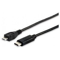 CABLE USB-C A MICROUSB 1M EQUIP 12888407 para carga-11SX CABLE USB-C A MICROUSB 1M EQUIP 12888407 para carga
