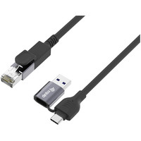 EQUIP Cable 2 en 1 USB-C + A a RJ45 Gigabit Ethernet, 5.0 m-92SX EQUIP Cable 2 en 1 USB-C + A a RJ45 Gigabit Ethernet, 5.0 m