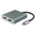 Adaptador Usb-c Equip 133464 A 2xhdmi (0.15cm) 4k