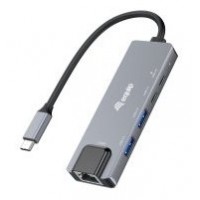 ADAPTADOR USB-C 3.2 A 2.5GBE ETHERNET RJ45  CON HUB