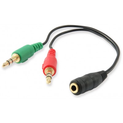 CABLE AUDIO MINI JACK 3.5MM HEMBRA A 2  JACK 3.5MM