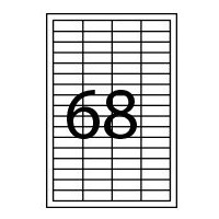 CAJA 100 HOJAS ETIQUETAS ADHESIVAS ILC BLANCA 48,5X16,9 FABRISA 15293 (Espera 4 dias)