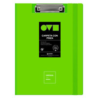 CARPETA A4 TAPA POLYFOAM CON PINZA SUPERIOR UNEQUAL MINIMAL VERDE GRAFOPLAS 1550921 (Espera 4 dias)