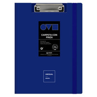 CARPETA A4 TAPA POLYFOAM CON PINZA SUPERIOR UNEQUAL MINIMAL AZUL GRAFOPLAS 1550930 (Espera 4 dias)