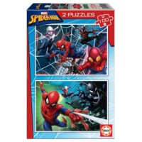 PUZZLE 2x100 SPIDER-MAN DE 6-8 AÑOS EDUCA BORRAS 18101 (Espera 4 dias)