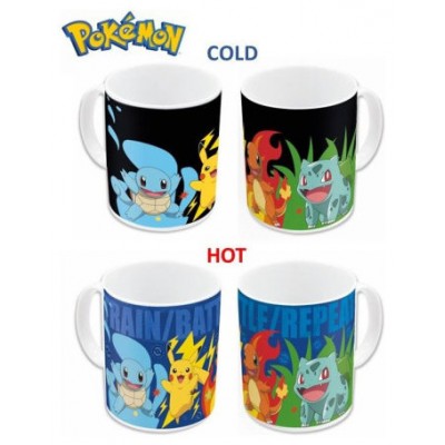 TAZA TÉRMICA SQUIRTLE, PIKACHU, CHARMANDER Y BULBASUR 325 ML STOR REDSTRING 20002 (Espera 4 dias)