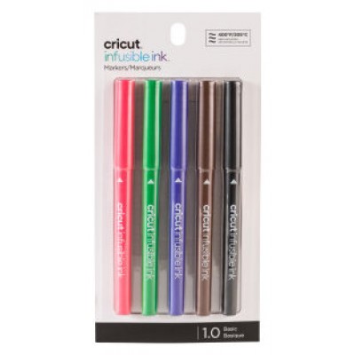 Cricut 2006256 rotulador Negro, Marrón, Verde, Púrpura, Rojo 5 pieza(s) (Espera 4 dias)