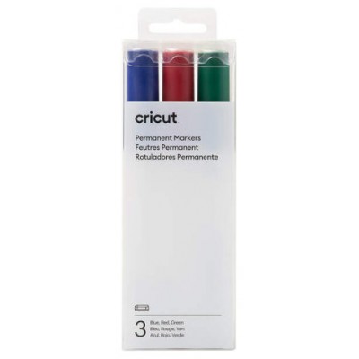 Cricut 2008876 marcador permanente Azul, Verde, Rojo 3 pieza(s) (Espera 4 dias)