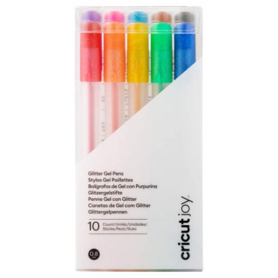 Cricut 2009964 bolígrafo de gel Bolígrafo de gel con tapa Negro, Marrón, Verde, Azul claro, Naranja, Púrpura, Rojo, Amarillo 10 pieza(s) (Espera 4 dias)