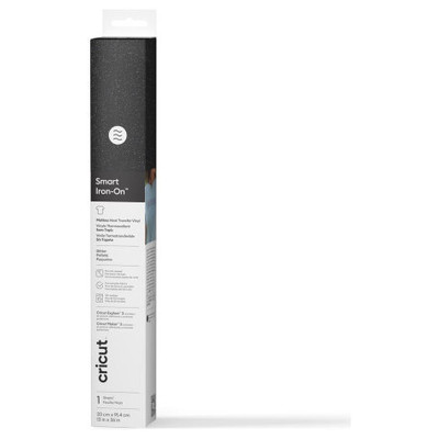 CRICUT SMART IRON-ON 33X91CM (GLITTER BLACK) (Espera 4 dias)