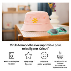 CRICUT PRINTABLE IRON-ON FOR BRIGHT FABRIC A4 - 5 SHEETS (Espera 4 dias)