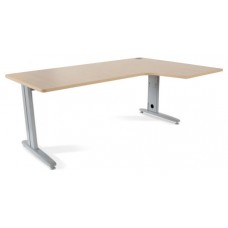 MESA DE OFICINA SERIE METAL FORMA L DERECHA 180X120 GRIS / HAYA  ROCADA 2052AC01 (Espera 4 dias)