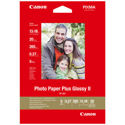 CANON papel PP-201 20h.13x18cm Photo Paper Plus Glossy II 265g.
