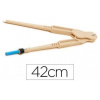 COMPAS 42 CMS. PLASTICO IMITACI&Oacute;N MADERA PARA PIZARRA FAIBO 238 (Espera 4 dias)