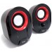 Altavoces 2.0 Equip Life 6w Rms Color Negro Y Rojo