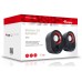 Altavoces 2.0 Equip Life 6w Rms Color Negro Y Rojo