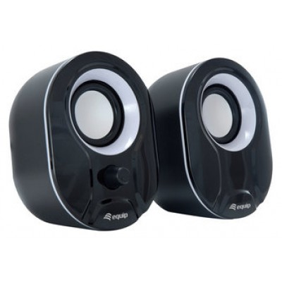 Altavoces 2.0 Equip Life 6w Rms Color Negro Y Blanco