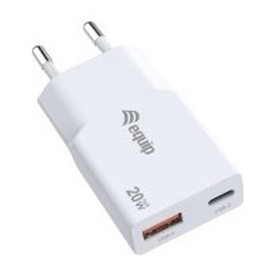 CARGADOR USB EQUIP 245522 GAN 20W 1xUSB-C PD 1xUSB-A