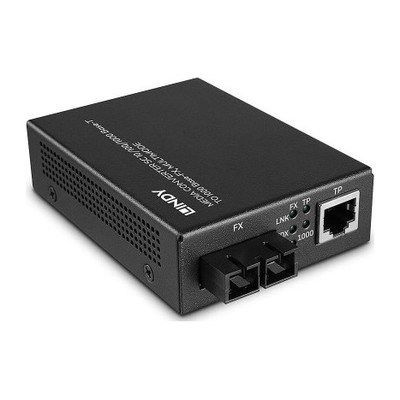 Lindy 25119 convertidor de medio 850 nm Multimodo Negro (Espera 4 dias)-SX21 Lindy 25119 convertidor de medio 850 nm Multimodo Negro (Espera 4 dias)